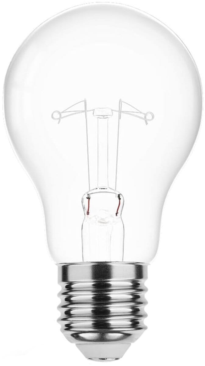 Technik E27 Wolfraam-Gloeilamp Dimbaar 40W - 2700K - Warm Wit - Gloeilamp Globe A55