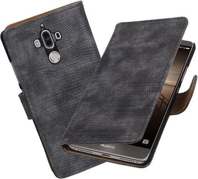 BestCases.nl Huawei Mate 9 Mini Slang booktype hoesje Grijs