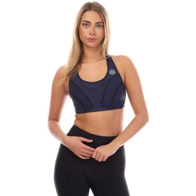Skins Dames/Dames Serie-3 Sportbeha (Marine)