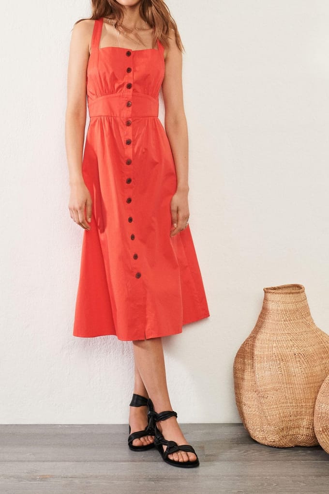 BA&SH Robe Cybelle Grenadine Taglia: L | Abiti Midi Outlet | Donna