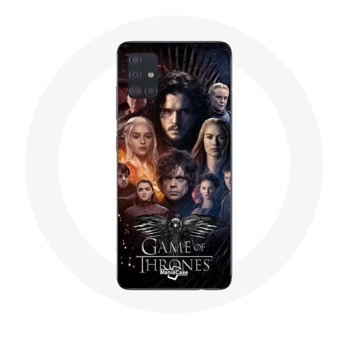 Hoesje - Game of Thrones - Samsung Galaxy A71 - Hard - Synthetisch - IJzeren Troon grijs