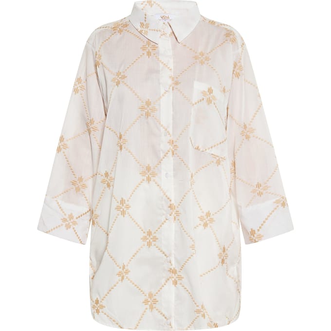 usha Blouse Dames wit