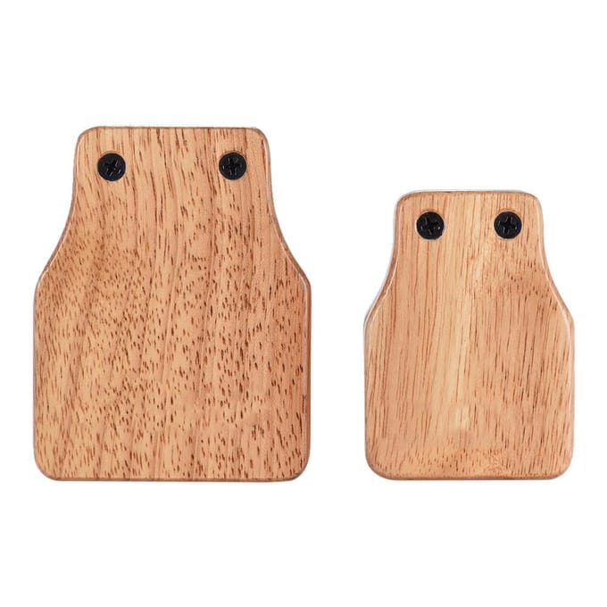 Groot & Medium 2 stuks Cajon Box Drum Begeleidingsaccessoire Castagnetten voor Handpercussie-instrumenten beige