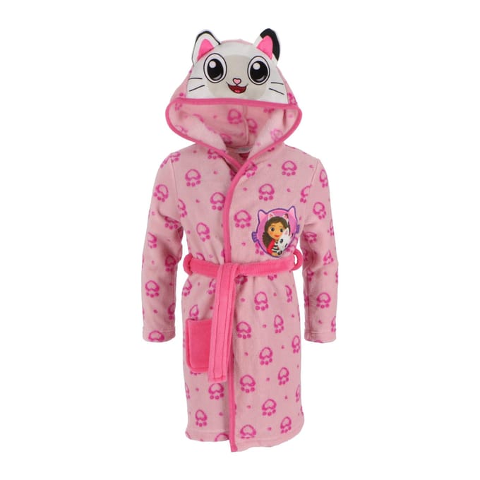 Gabby's Dollhouse Badjas - Maat 98/104 - Roze - Kind - Polyester