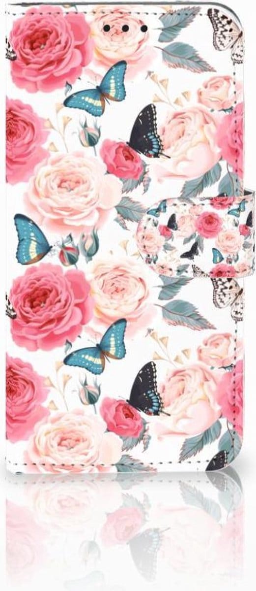 Huawei P30 Lite (2020) Hoesje Butterfly Roses