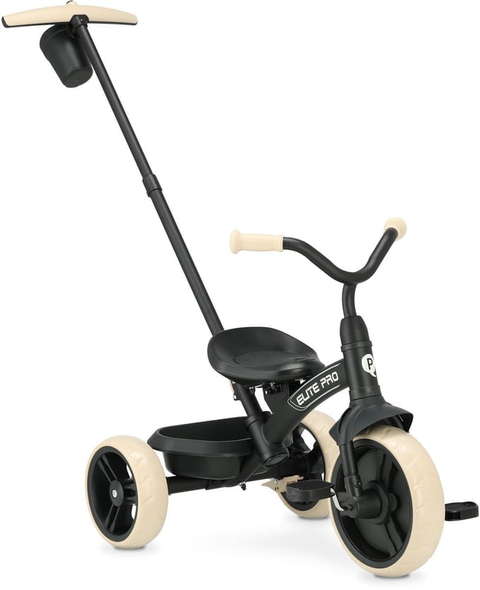 Qplay Elite Pro Driewieler - Loopfiets - Zwart