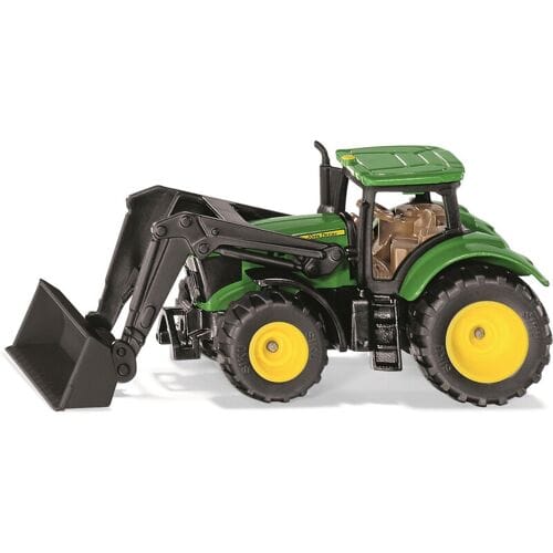 Siku 1395, John Deere 6215r Met Voorlader, Metaal/kunststof