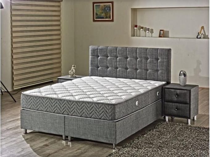 Boxspring met opbergruimte – 2persoons Boxspring met opbergruimte 180x200 Antraciet