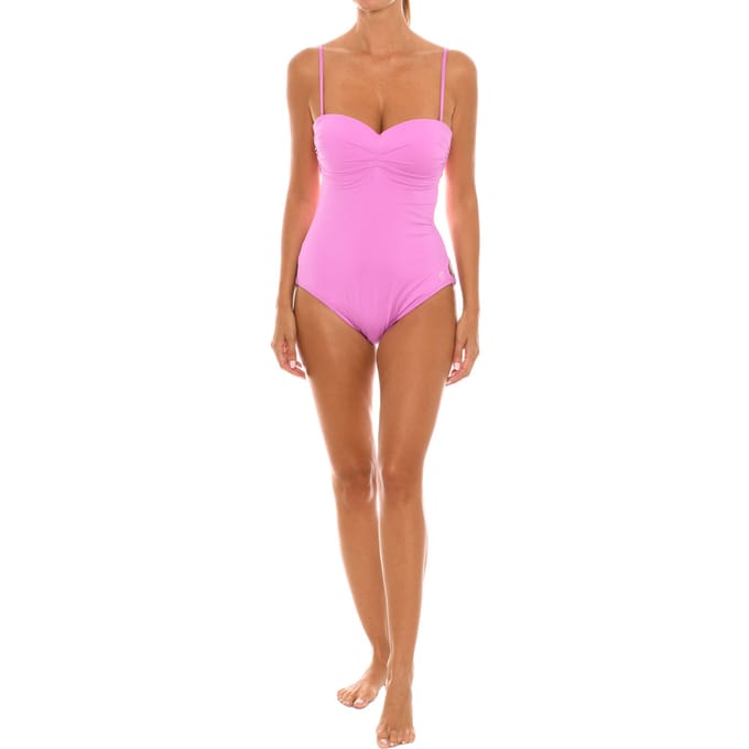 Damesbadpak met strapless halslijn 46219