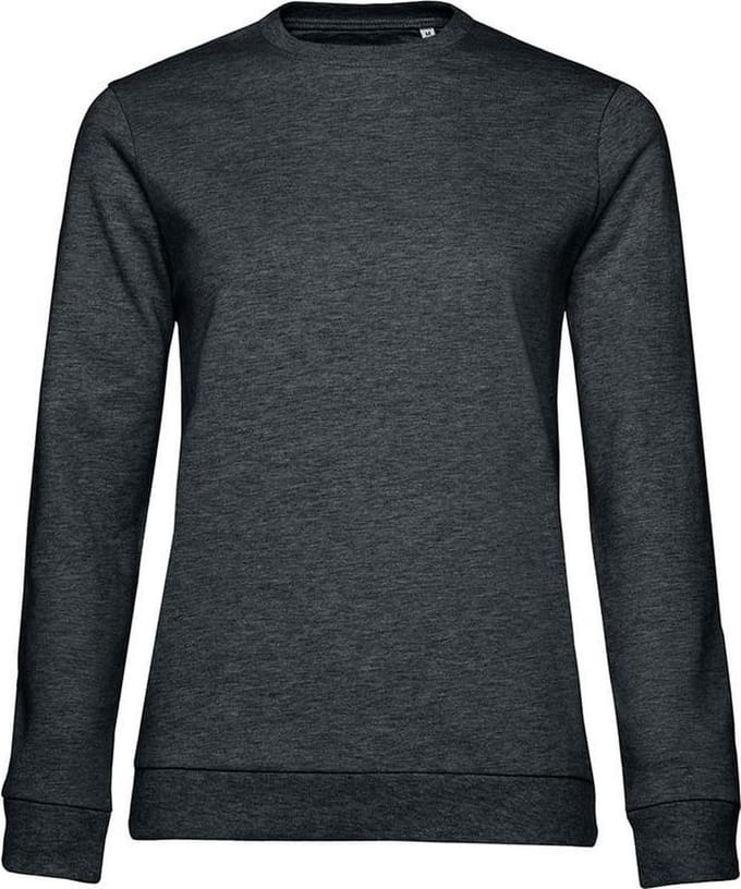 B&C Dames/dames Set-in Sweatshirt (Asfalt Heide)