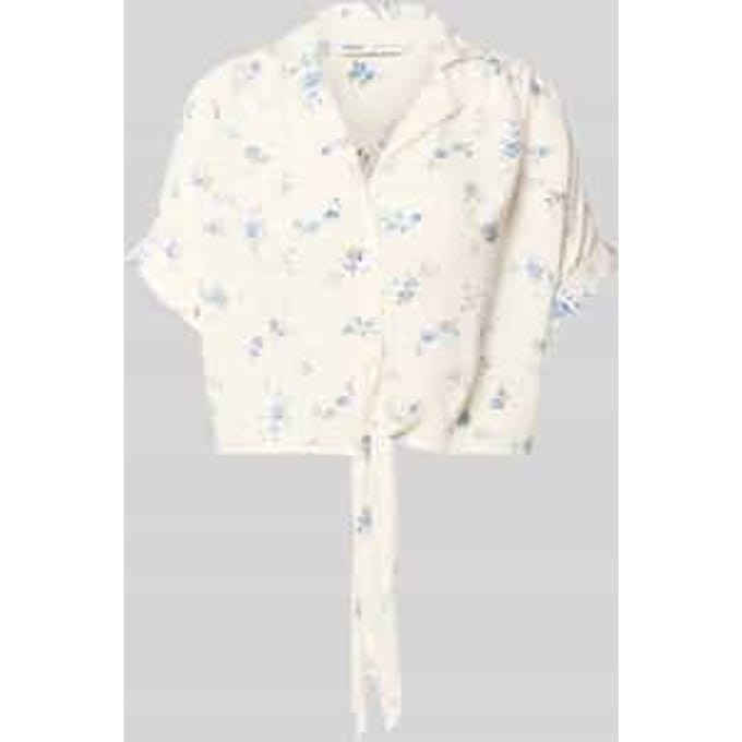 regular fit overhemdblouse van pure viscose model 'PAULA'