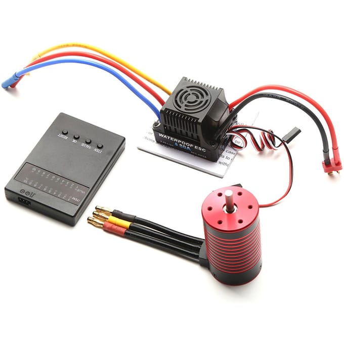 GTSKYTENRC Waterdichte 3660 Borstelloze Motor 4200KV met 80A Borstelloze ESC Programmeerkaart 3800KV