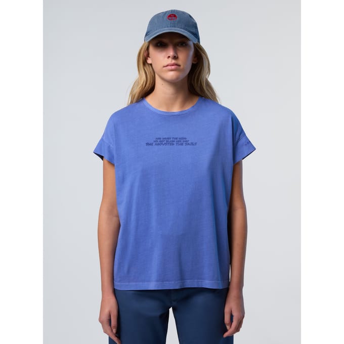 North Sails T-shirt Met sloganprint