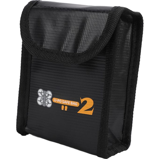 Accu Explosiebestendige Tas Brandvertragend Hittebestendig Anti-straling Klittenband black
