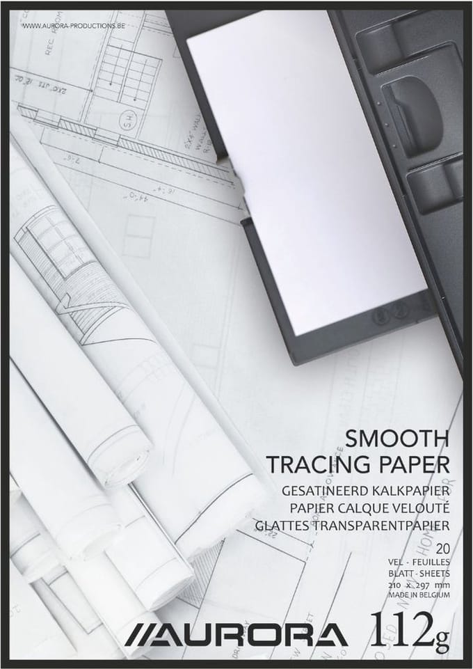 Aurora Overtrekpapier - Gesatineerd Kalkpapier - voor Printer - A4 - 112g - 20 vel