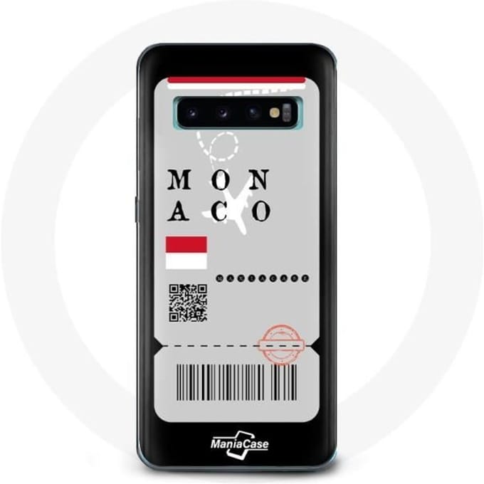 Hoesje voor Samsung Galaxy S10 Monaco vliegticket
