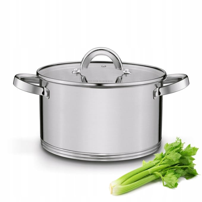 Konigoffer Petra Inductiepan met Deksel - 24cm, 5,9L RVS