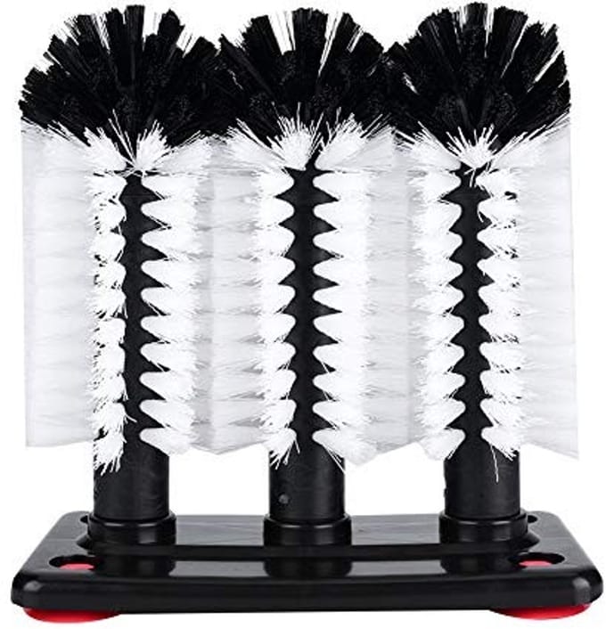 Dailygoods - 3 Borstels voor Schoonmaak Waterflessen en Glazen