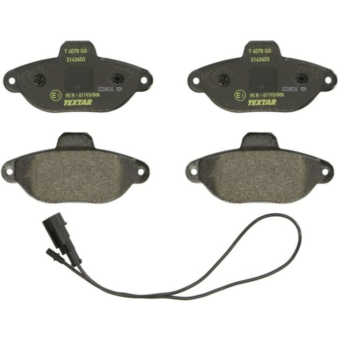 Remblokset TEXTAR 2143603, voor