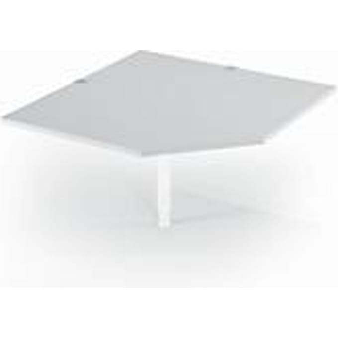 Schäfer Shop Select PLANOVA BASIC hoekplank, B 1200 x D 1200 mm, lichtgrijs/wit