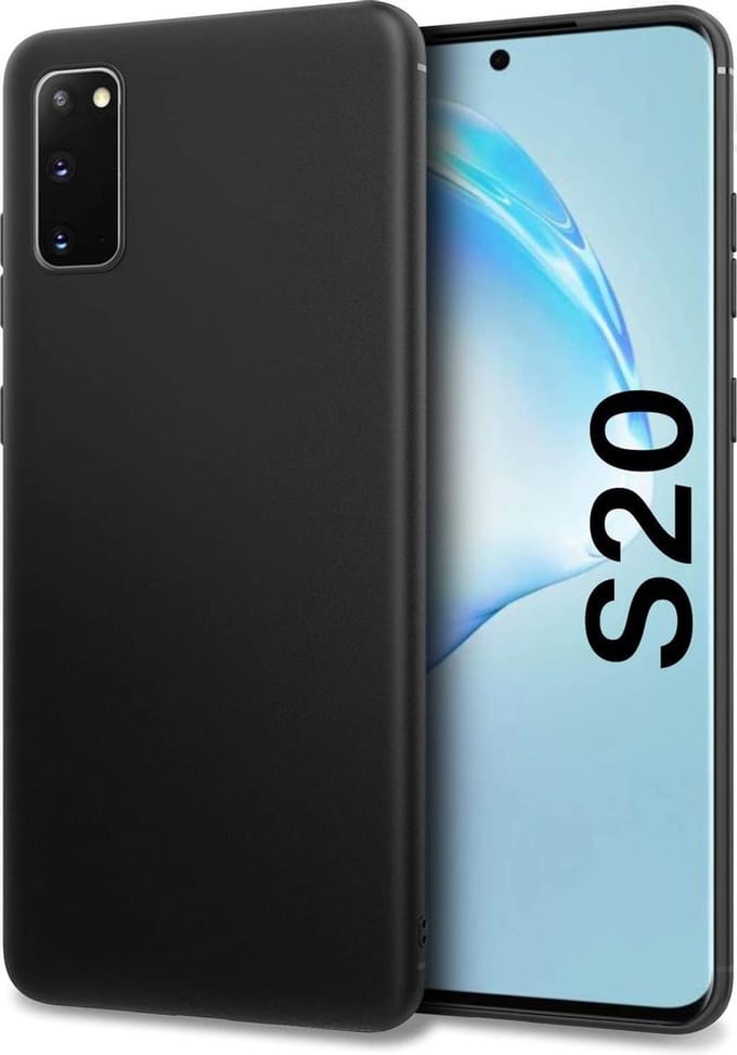 Soft Backcover Hoesje Geschikt voor: Samsung Galaxy S20 FE - Silicone - Zwart