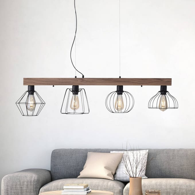 JUST LIGHT. GmbH Kaska hanglamp, 4-lamps