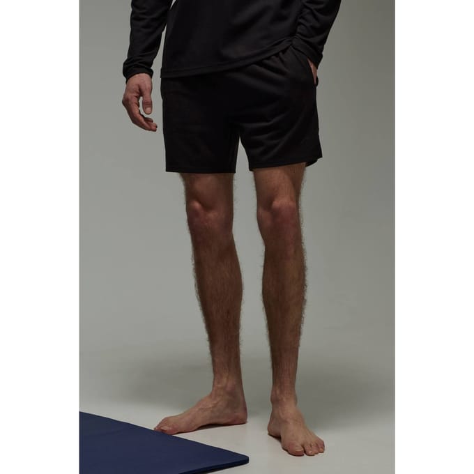 Heren Active Yoga Stretch 5inch Short | Black | Size Small