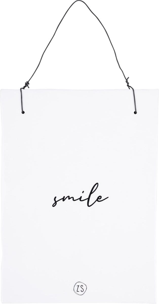 Zusss teksttegeltje Smile