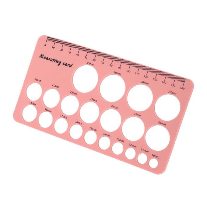 Règle de mesure des mamelons pour mères, outil de mesure flexible en silicone avec ruban souple de 1,5 m white