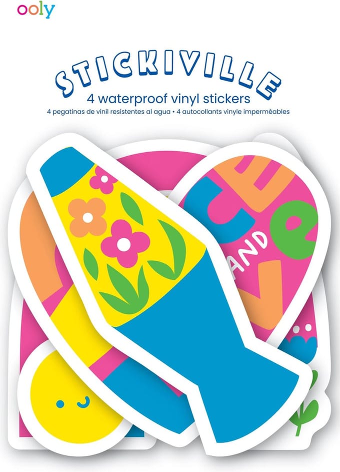 Ooly - Stickiville Stickers: Peace & Love - Vinyl (4 Die-Cut)
