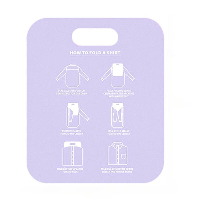 Chemise de ménage Foldines dossier blanchisserie vêtements support planche vêtements dossier placard adulte blanc