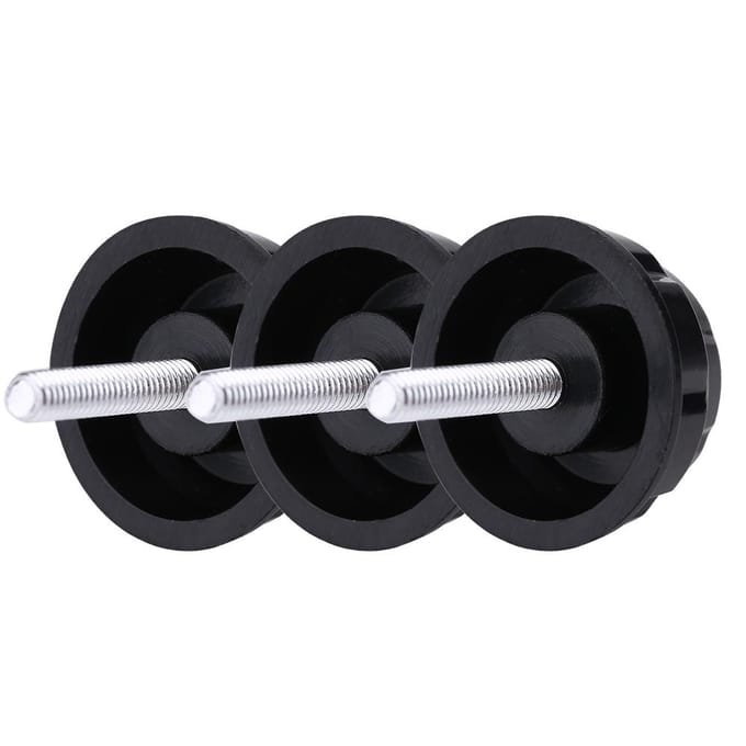 Lot de 10 bouchons à vis pratiques et durables avec joints pour poignée de moulinet de pêche gray