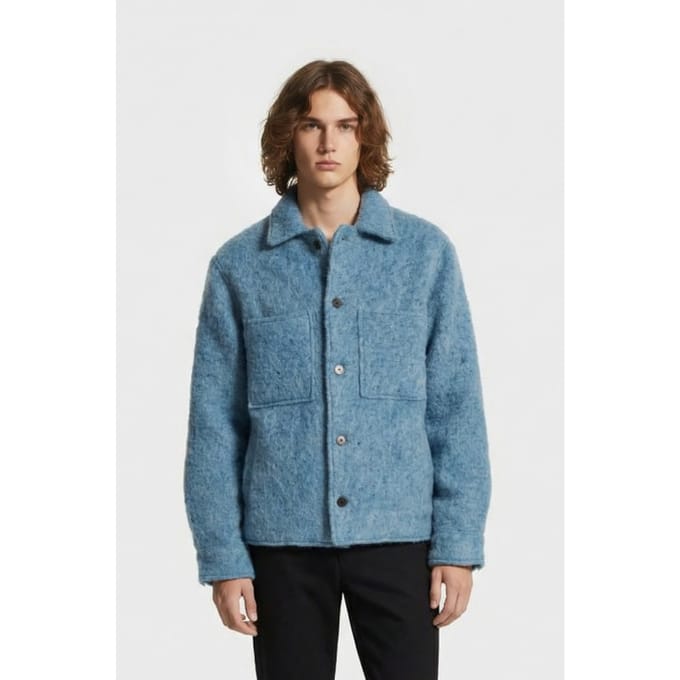 IRO Paris Josespe Overshirt Blue Creek Größe: S | Leichte Jacken Outlet | Herren | Blau