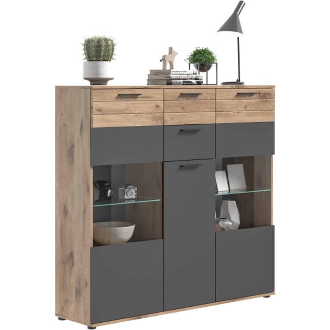 Hoge kast Mason - 140cm x 134cm x 37cm
