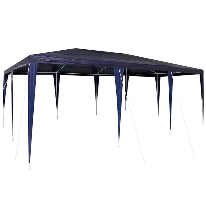 vidaXL - Partytent - Blauw - 600 - x - 400 - x - 266 - cm - Polyethyleen - en - Staal