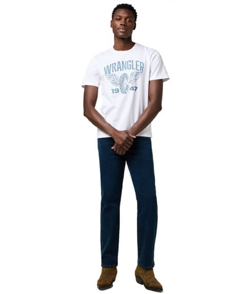 Wrangler Americana Tee Worn White Taglia: M | T-shirt stampate Outlet | Uomo | Bianco