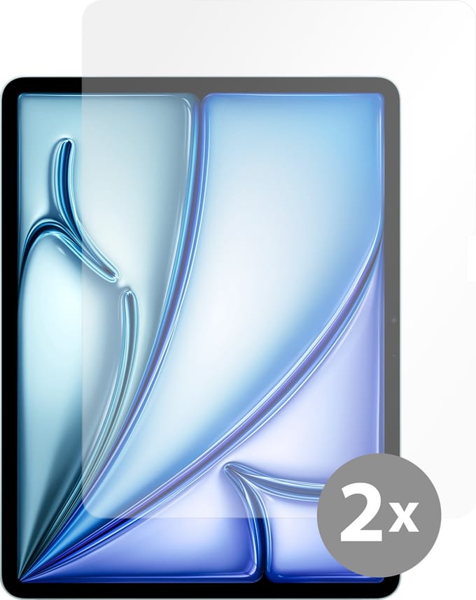 Just in Case screenprotector geschikt voor iPad Air 13 inch (M4 2026 / M3 2025 / M2 2024) - Screenprotector Tablet Glas - 2 Stuks