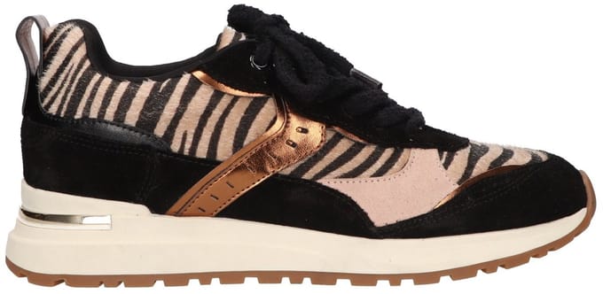 La Strada Sneaker Zwart Zebra Suede - Damesschoenen - Maat - 40