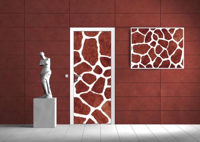 Giraffe Abstract Photo Wallcovering