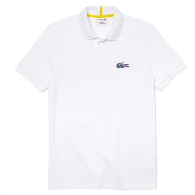 Polo Lacoste x National Geographic Men PH6286 White Panther-2
