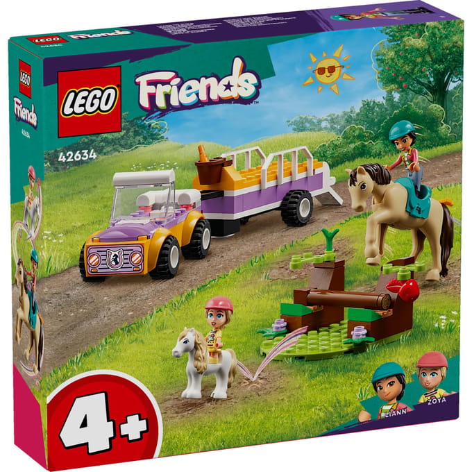LEGO Friends Paard en pony aanhangwagen Paarden Speelgoed Set voor Meisjes en Jongens 42634