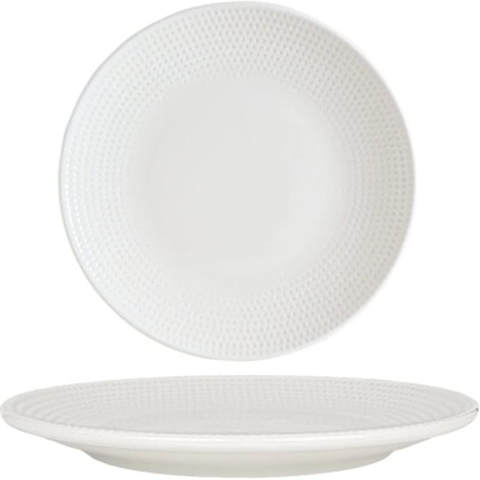 Bonna Dinerbord - Pure Dot - Porselein - 27 cm - set van 6