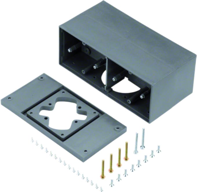 Hager GBZ47011 HAG VLOERZUIL OPBOUW V.4XE
