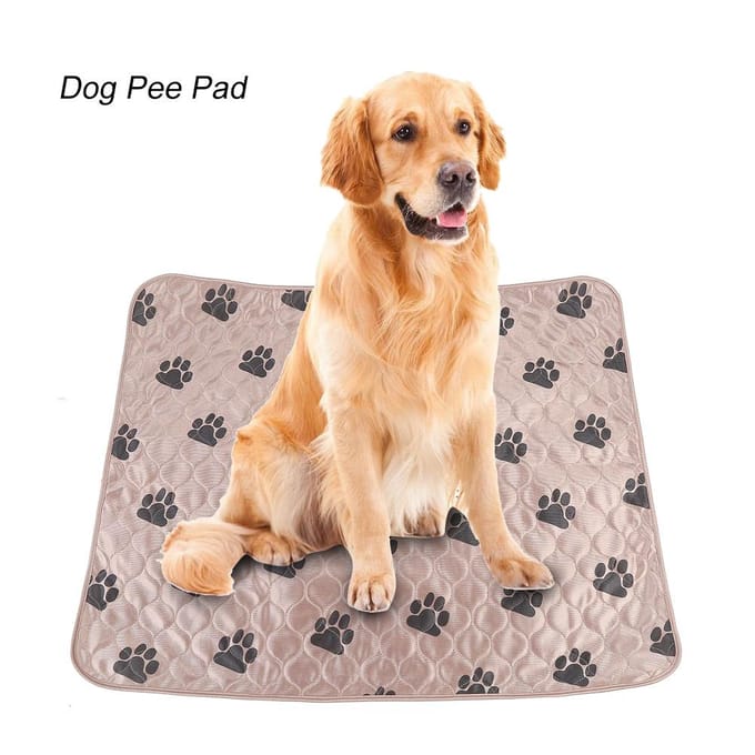 Herbruikbaar Waterdicht Honden Plasmatje Bed Urine Mat voor Huisdier Honden Katten L beige