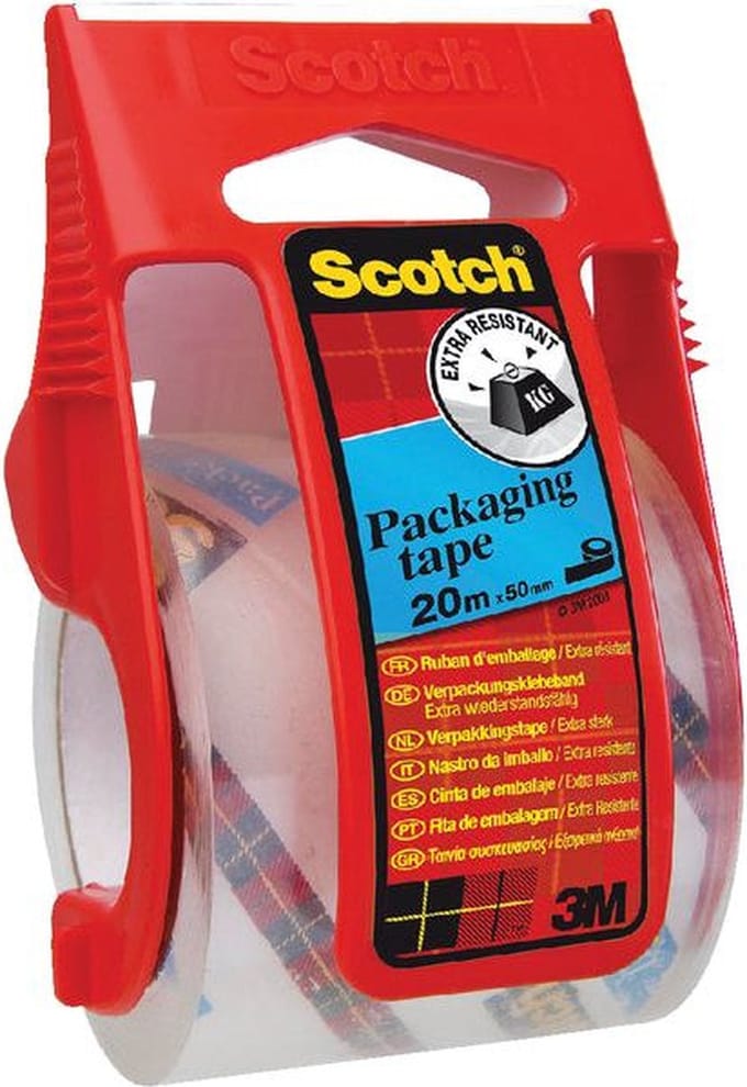 Verpakkingstape Scotch E5020D transparant | 6 stuks