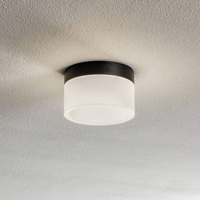 Helestra Liv LED plafondlamp, gesatineerd, Ø 15 cm