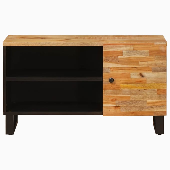 vidaXL - TV - Kast - Bruin - 80 - x - 33 - x - 46 - cm - Massief - Mango - Hout