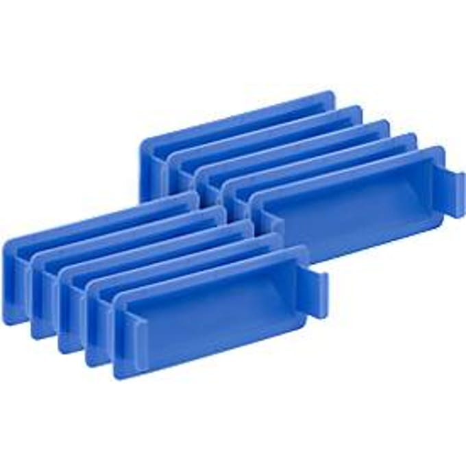 Greepsluiting voor Euronorm bak, blauw, 10 stuks