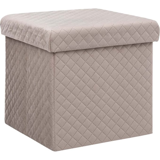 Eazy Living Poef + Opbergbox Darlene Beige