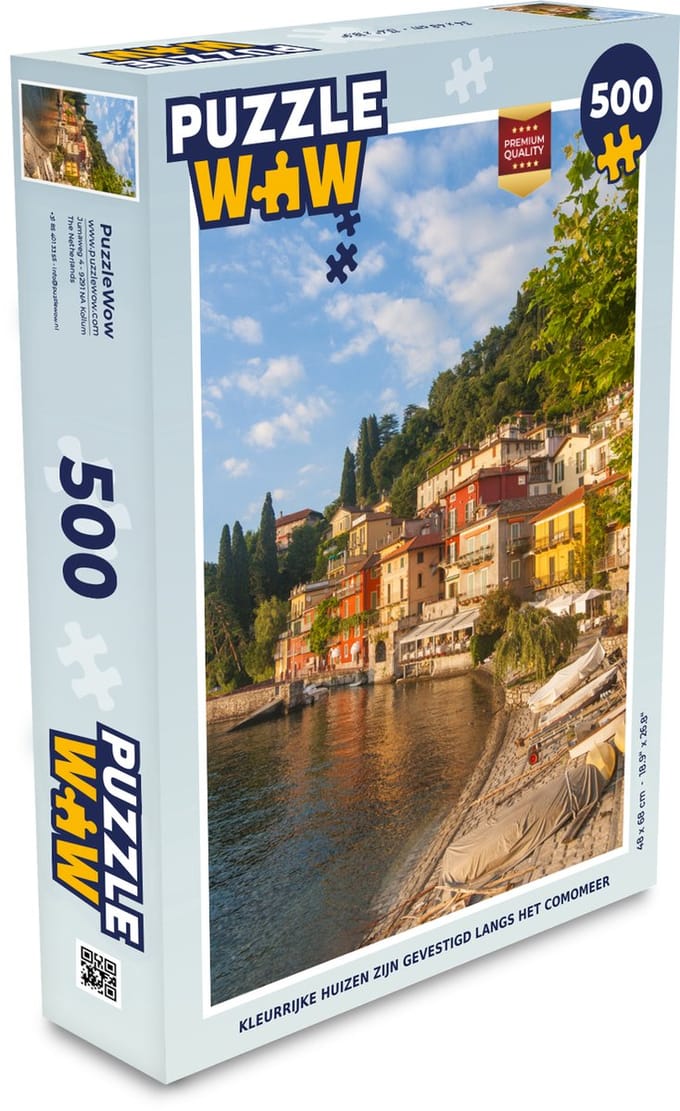 Puzzel Huis - Comomeer - Italië - Legpuzzel - Puzzel 500 stukjes